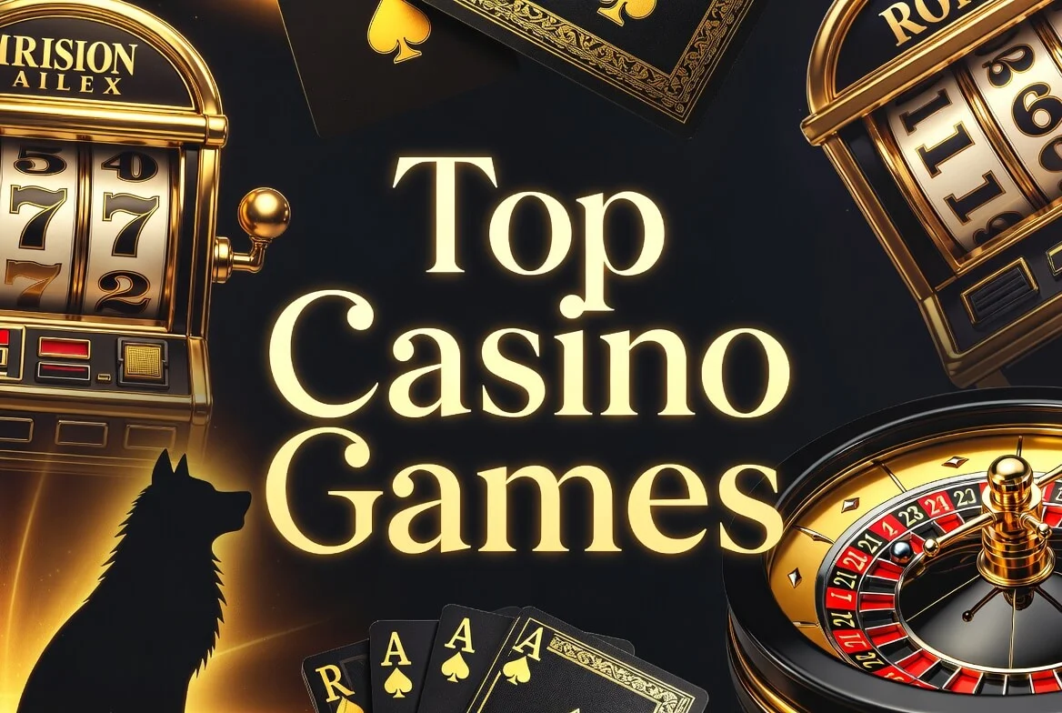 Wolf Winner online pokies lobby showing jackpot reels and live dealer tables